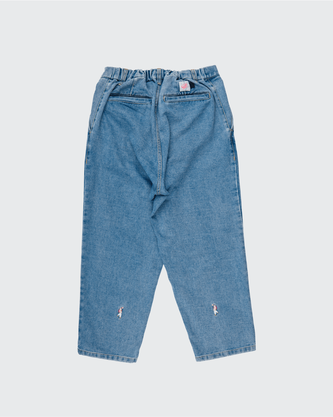 PLEATED DENIM LIGHT BLUE view 2