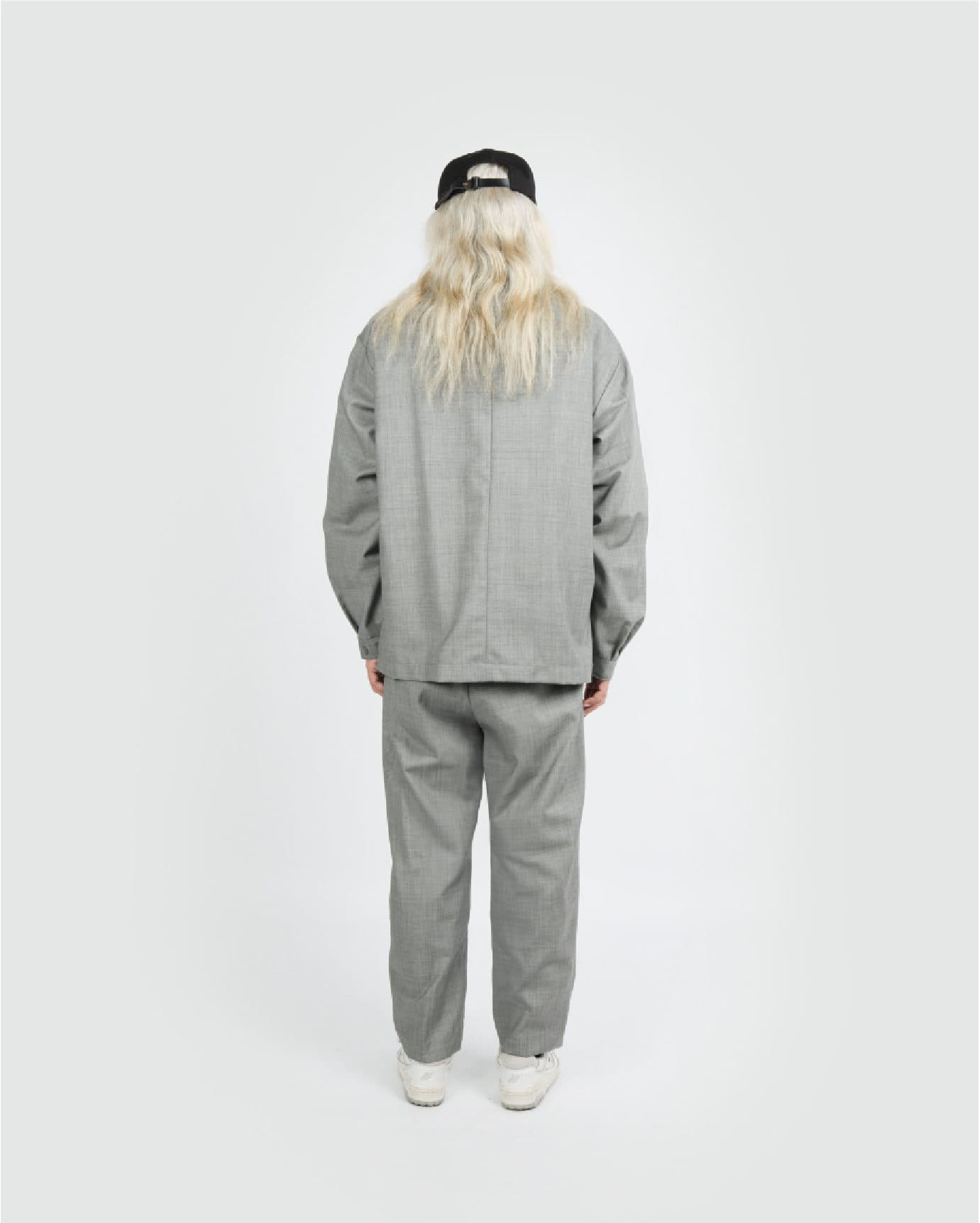 WOOL CASUAL SUIT GREY view 3