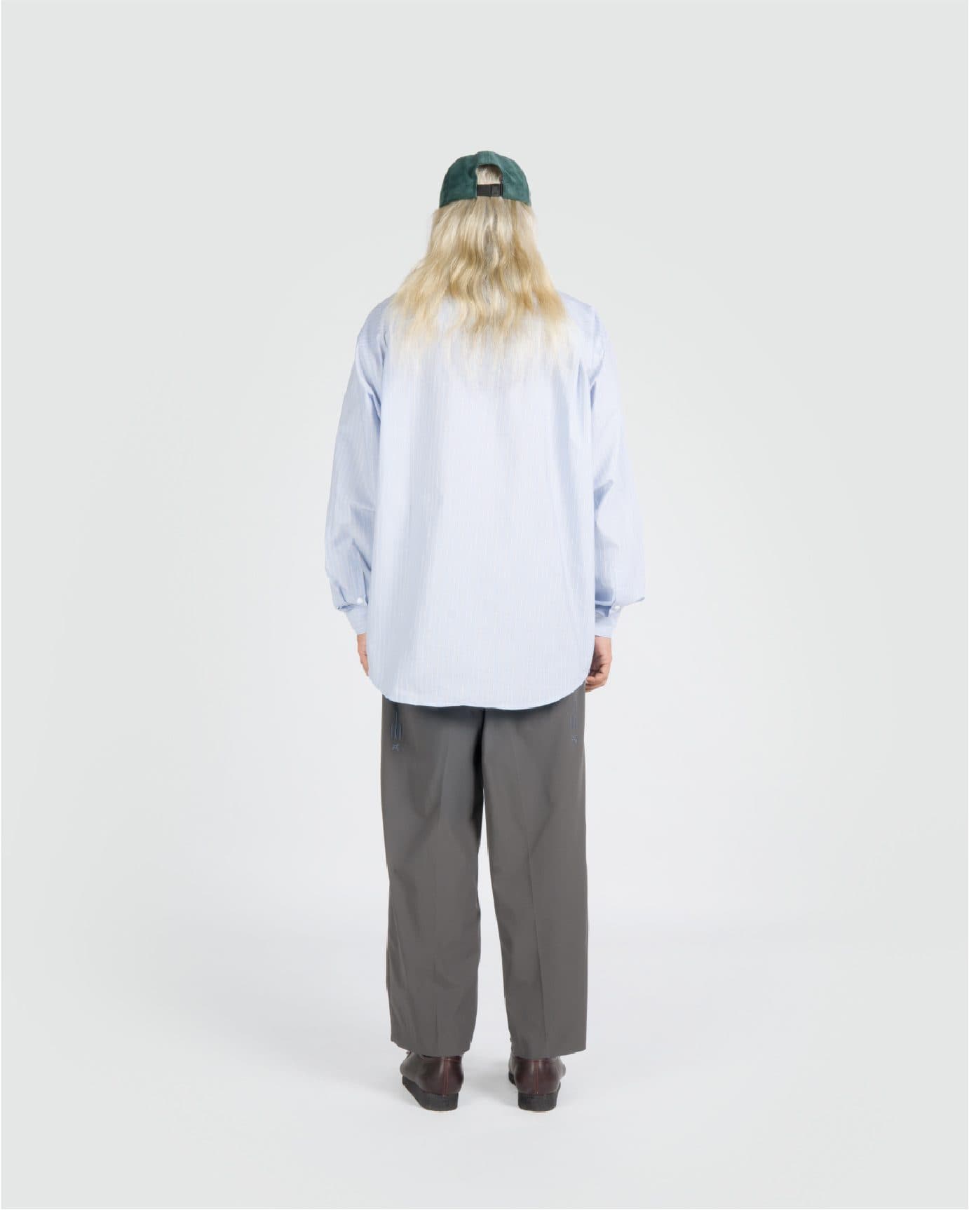 CLASSIC DAD L/S SHIRT BLUE BROWN view 3